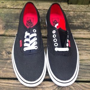 red vans red sole